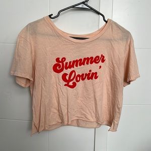 Billabong Cropped Graphic Tee